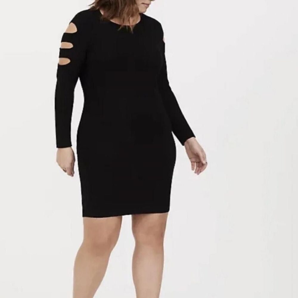 Torrid plus size night out black dress